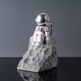 thumbnail image 3 of Sujetalibros De astronauta De resina creativa, organizador De libros De mesa, figuras De cosmonautas, sujetalibros De escritorio, oficina, 3 of 5