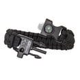 thumbnail image 6 of A2S Protection Paracord Bracelet K2-Peak - Survival Gear Kit with Embedded Compass, Fire Starter, Emergency Knife & Whistle (Black/Red 8.5"), 6 of 7