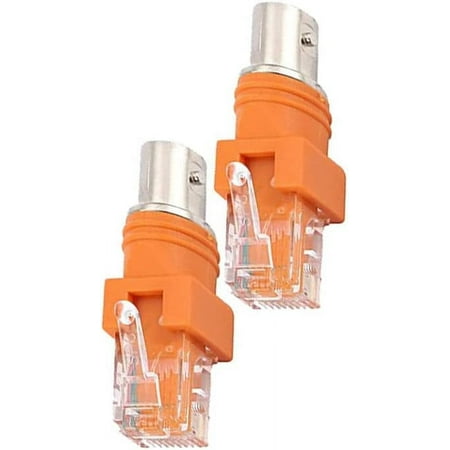 

ZAGHNRENJ BNC to RJ45 Adapter Female to Male Coaxial Tubular Coupler Adapter Supports Transmission at high Data Rates up to 10GHz ABI-297