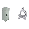 thumbnail image 1 of Tnarru Stackable Dustproof Storage Organizer Cabinet for Home Apartments Keys with Abstract Thinker Statue Decoration for Tabletop Living Room Shelf Office, 1 of 8