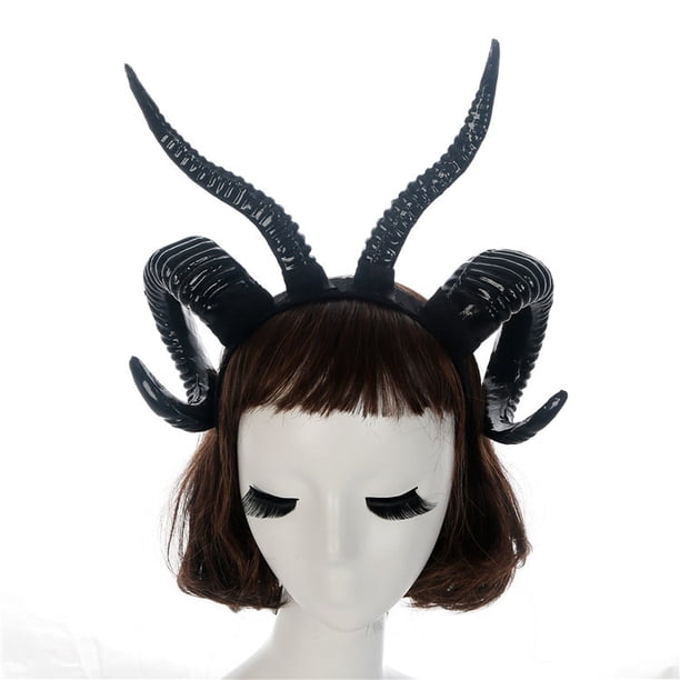 Gótico antílope oveja cuerno aro diadema bosque Animal Aries exposición Cosplay Deluxe disfraz cuernos