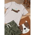 thumbnail image 3 of Image Conscious Birds On A Dachsund T-Shirt Toddler -Jay Fleck Designs, Unisex Regular Fit, 3 of 4
