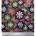 thumbnail image 1 of Soimoi Brown polyester Crepe Fabric Artistic Floral Decor Fabric Printed Yard 52 Inch Wide, 1 of 5