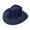 Navy, variant on Helii Cowboy Hat for Men Classic Western Brown Hat with Leather & Metal Embellishments Outdoor Casual Sun Hat