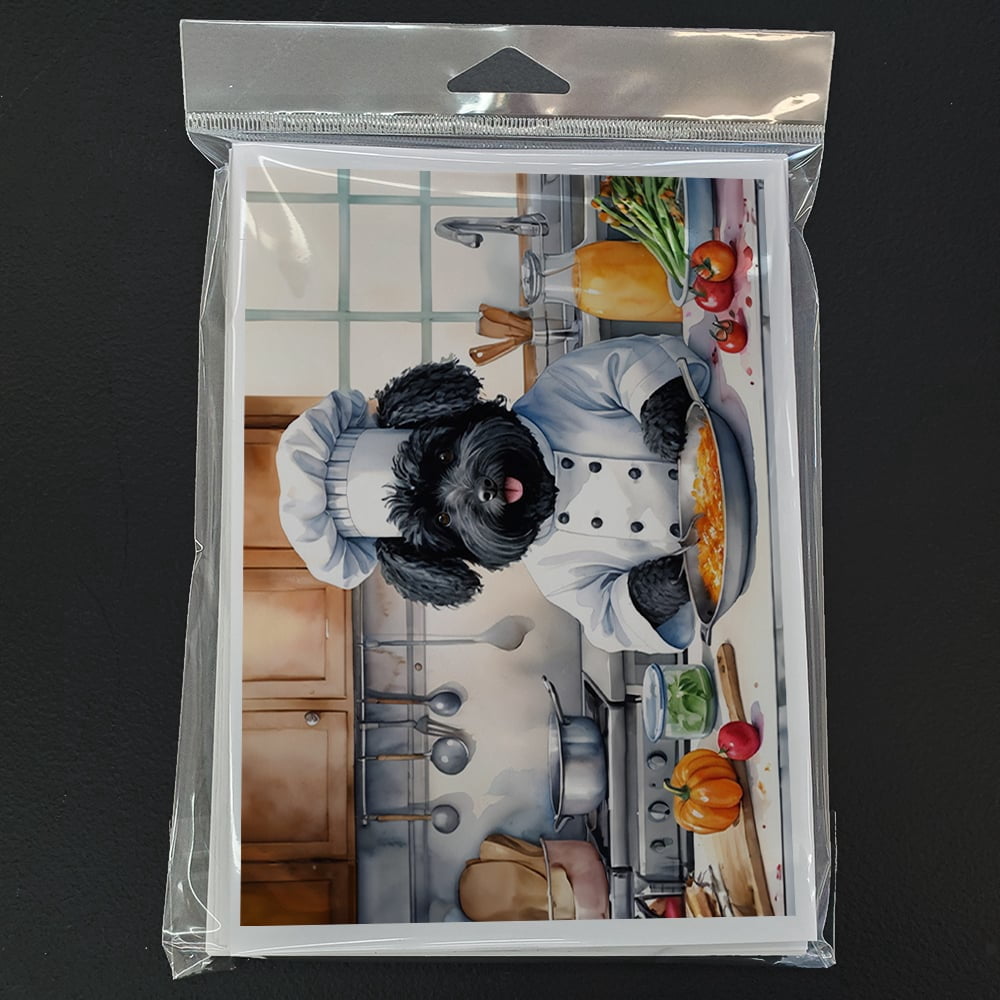 Puli The Chef Greeting Cards Pack of 8 7 in x 5 in