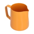 thumbnail image 3 of Frothing Pitcher, 400ml Stainless Steel + PTFE Frothing Jug With Comfortable Handle For Home For Kitchen Orange, 3 of 8