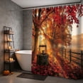 thumbnail image 5 of Halloween Shower Curtain Vintage Fall 70.9x59.1in Polyester Waterproof & Quick Dry for Bathroom Bathtub Home Apartment by MPOISVA, 5 of 6
