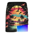 thumbnail image 5 of Jjayotai Mens George Shorts Stretch Waist, Men Swim Trunks with Compression Liner, Men's Bathing Suits, Hawaiian Board Shorts, Swimwear Shorts for Men, 5 of 9