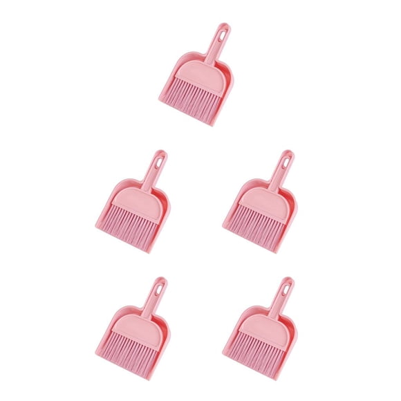Bearachild Juego de escoba recogedor Mini recogedor Cepillo de cerdas suaves para Escritorio Encimera Tablero de llaves, Rosa rosado 5piezas Bearachild CBP051352