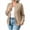 Khaki-sweatshirts, variant on Zip up Jacket for Women, Casual Long Sleeve Sweatshirts, Fall Coat Outerwear with Pockets