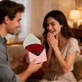 thumbnail image 4 of Valentine Day Bouquet Envelope Foldable Paper Material Thick Sturdy Reusable for Anniversary Wedding Birthday Gift Packaging, 4 of 4