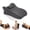 Dark gray, variant on GEEKLiYun Ergonomic Memory Foam Wedge Pillow, 18.5 Degree Angled Support Pillow for Neck Back Waist and Legs, Multi Position Bed Wedge Pillow for Sleeping Reading Relaxing, Removable Cover