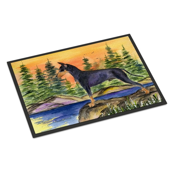 Carolines Treasures SS8419MAT Manchester Terrier Doormat 18x27 27"L x 18"W multicolor
