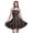 Black, variant on Bimba Floral Women Sleeveless Mini Flowy Tank Summer Sun Dress Floral Print Dress-Medium
