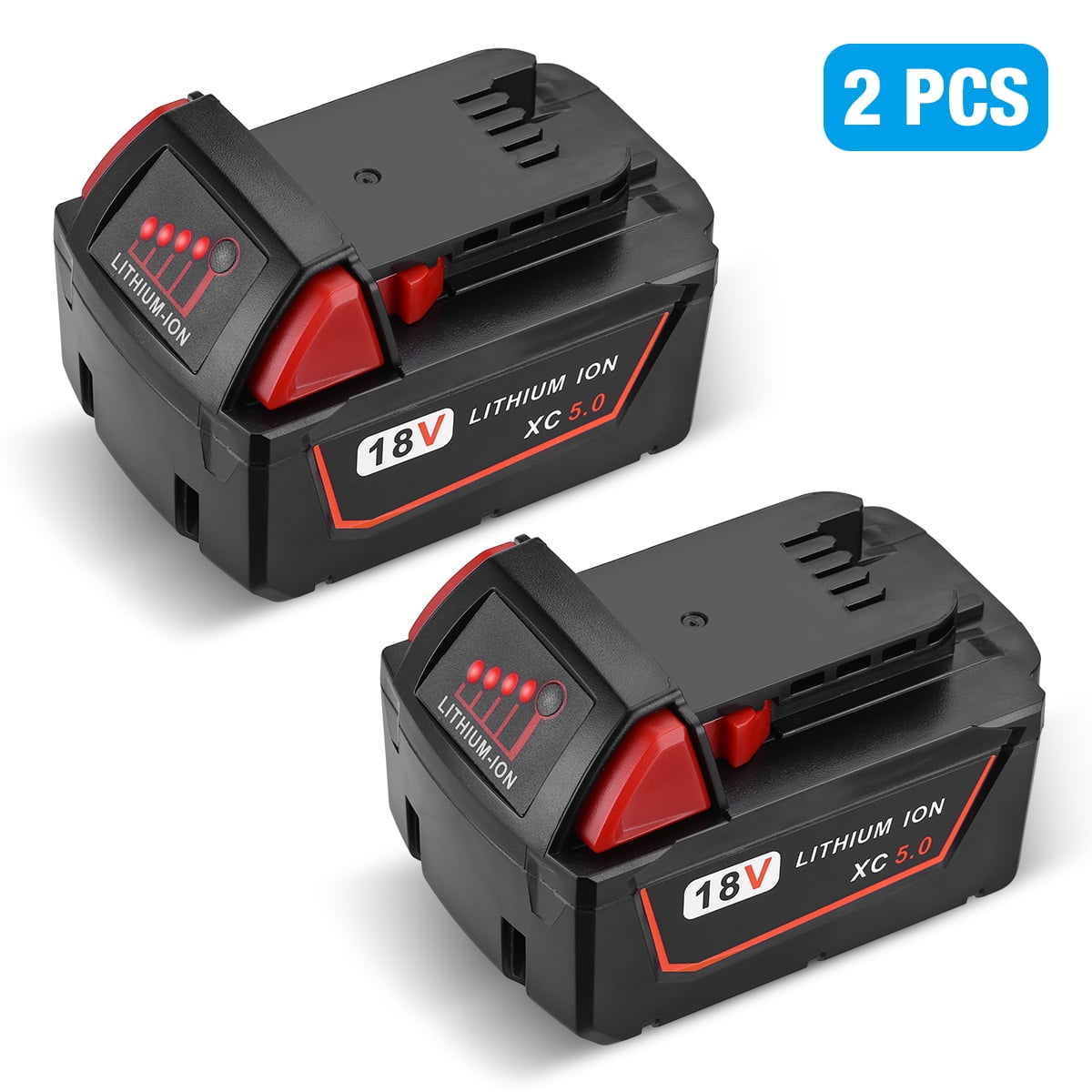 18 Volt For Milwaukee M18 Lithium XC 5.0 AH Extended Capacity Battery 48-11-1890 