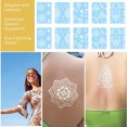 thumbnail image 4 of 10 hojas de tatuajes temporales blancos con diseño de encaje, tatuajes falsos, diseño artístico sexy para bodas., 4 of 5