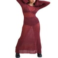thumbnail image 3 of Couverture de Plage Tricotée pour les Femmes à Travers des Robes d'Une Seule Pièce, 3 of 8