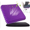 thumbnail image 2 of Gel Seat Cushion for Long Sitting (Thick & Extra Large), Gel Cushion for Wheelchair Soft, Chair Cushion, Car Seat Cushion Breathable, for Office Chair for Hip Pain, 2 of 6
