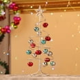 thumbnail image 5 of Christmas Tree Hanging Decoration,Christmas Decorations,Tabletop Metal Christmas Tree Wrought Iron,Artificial Xmas Tree for Holiday Home Office Party Display Stand,11 Inch ,Silver, 5 of 6