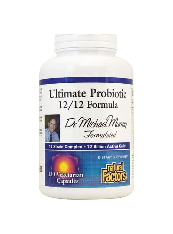 Natural Factors Ultimate Probiotic 12/12 Formula 12 Billion Cfu 120 Veg Caps