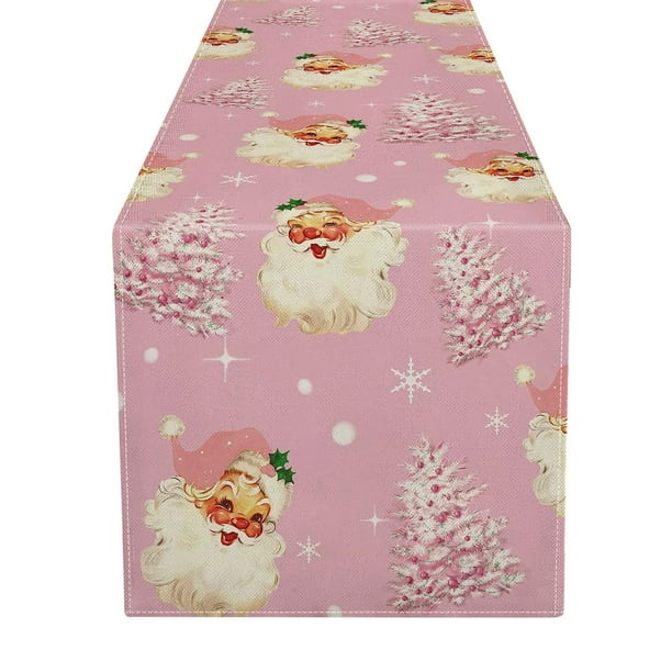 Hot6sl Ofertas Del Día Bandera de Mesa de Lino para Navidad, Hogar, Restaurante, Sala de Estar, Mesa de Comedor, Mantel Decorativo para Interior y Exterior.