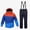 Black, variant on Kids Snowsuit 2 Piece Set Ski Jacket and Bib Pants, Waterproof Windproof Hooded Insulated Winter Outfit for Boys Girls Orange Size 9