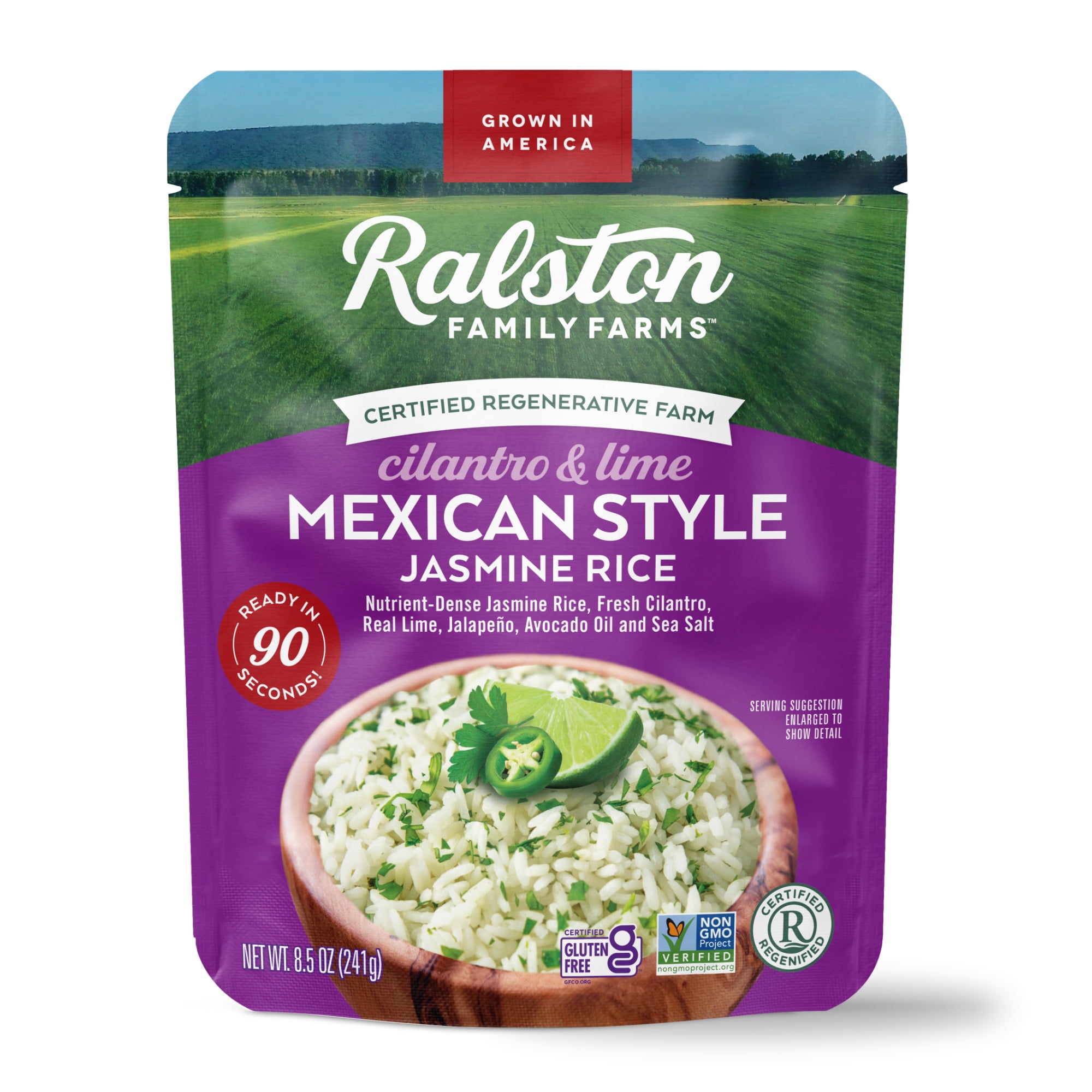 Ralston Family Farms Mexican Style Jasmine Rice, 8.5 OZ, Ready in 90 Seconds, 6 Pack