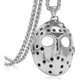 thumbnail image 2 of Collar con colgante calado hueco de acero inoxidable con máscara de Jason para hombre, cadena de eslabones de quilla de 24 pulgadas PHE, 2 of 5