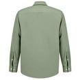 thumbnail image 5 of GrmtClth Men Dress Shirt Long Sleeve Regular Fit Button Down Shirt Vintage Soft Solid Formal Shirt Light Green XXL, 5 of 7