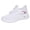 White, variant on Women's Running Training Walking Shoes Lightweight Comfortable Mesh Orthopedic Arch Support Wedge Low Heels Slip on Workout Trainners Non Slip Work Sneakers for Elderly Woman White Size 7.5