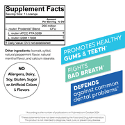BioGaia Oral Health Probiotic | For Healthy Gums & Teeth | Common Dental Problem Defense | Mint