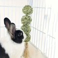 thumbnail image 1 of 1PCS Brushed Artificial Grass Chew Toy for Rabbits - Durable Teething & Play Ball Set for Small Animals, 1 of 5