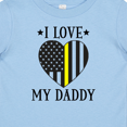 thumbnail image 4 of Inktastic Dispatcher Daddy Gold Line Emergency Boys or Girls Baby T-Shirt, 4 of 5