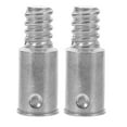 thumbnail image 6 of Hemoton 2Pcs Threaded Tip Replacements Metal Threaded Handle Tips Broom Handle Threaded End For Wood Or Metal Broom Pole Stick Mop Broom Brush Silver, 6 of 8