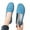 Blue, variant on Xysaqa Go Walk Shoes for Women, Women's Loafer Flat Comfortable Casual Hollowed Out Women's Leather Shoes with Soft Soles Sloping Heels Work Office Shoes Womens Savings!