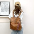 thumbnail image 3 of Mochila de moda para mujer, bolsos de mano y bandolera de diseño multiusos, bolso de viaje de piel sintética, 3 of 5