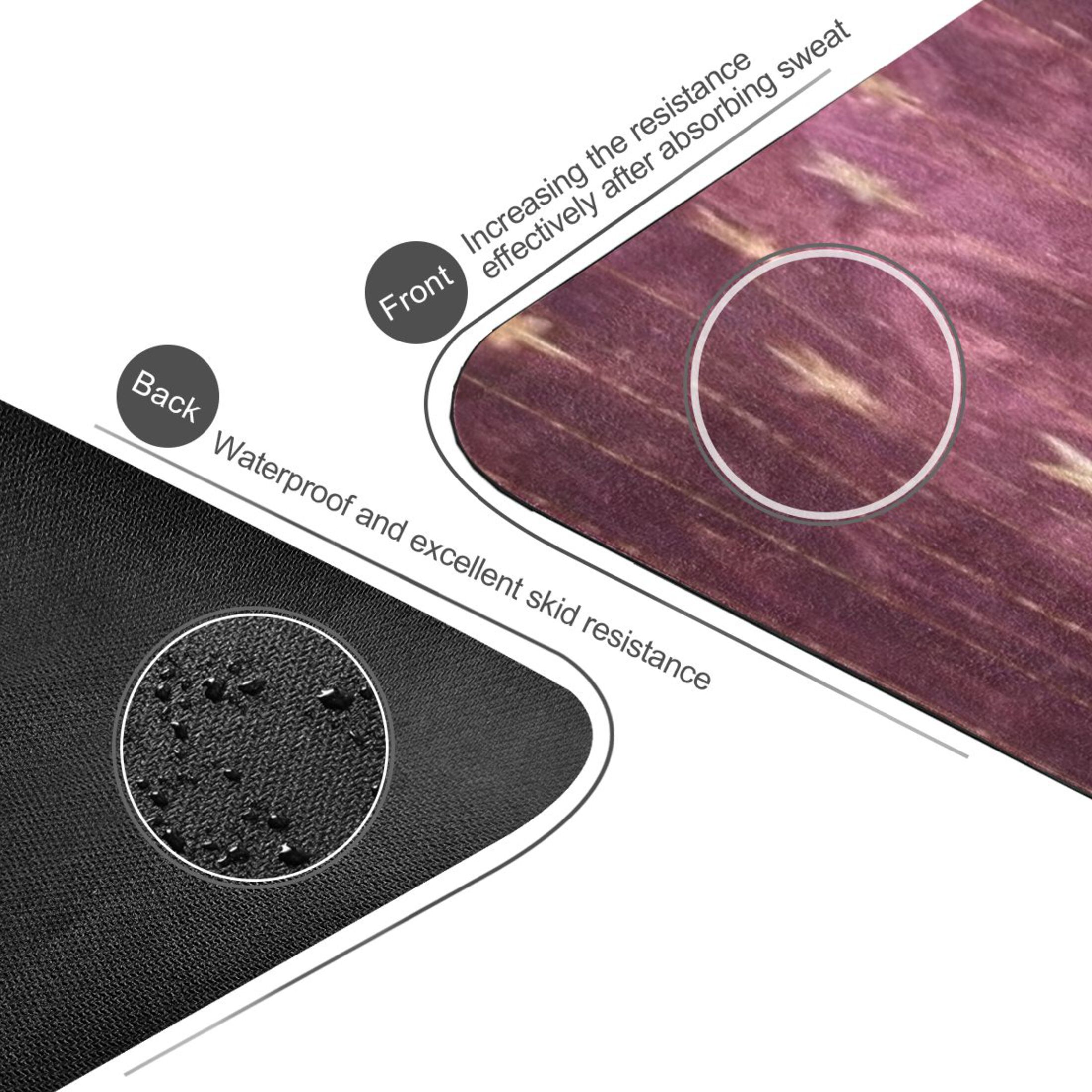 BZSMCE Yoga Mat Women Fitness Mat Celestial Moon and Star Pattern