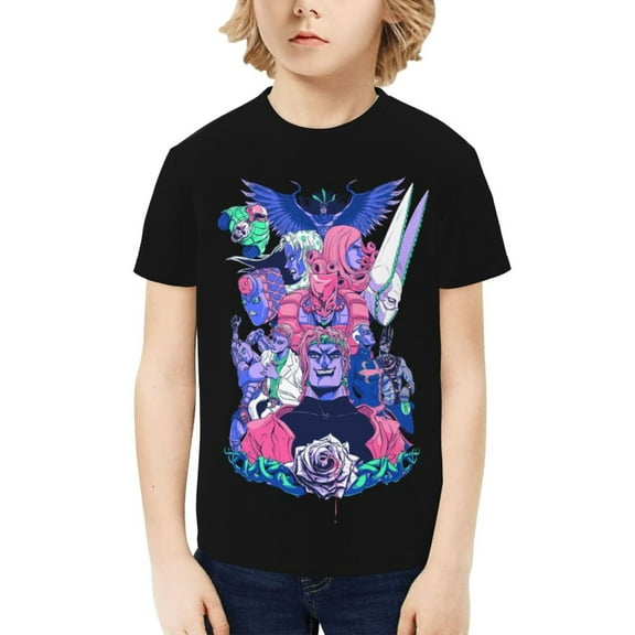 Jojo 1 Kids T-Shirt 3d Printed Graphic T-Shirts Boys And Girls Short Sleeve Shirts For Youth Kids X-Small