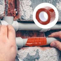 STOBOK waterproof patch repair tape Red Plumber Tape for Heating Pipes 1Set