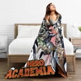 thumbnail image 5 of My Hero Academia Blanket, Anime Throw Blanket For Couch Sofa Bed, Soft Cozy Lightweight Warm Flannel Blanket, Home Decor, Anime Gifts For Boys Girls Kids Teens, 60"X50", 5 of 9