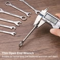 thumbnail image 6 of Uxcell 3pcs Thin Combination Wrench 8/9/10mm with 6-Point Ended & 15° Angled Open End, 6 of 7