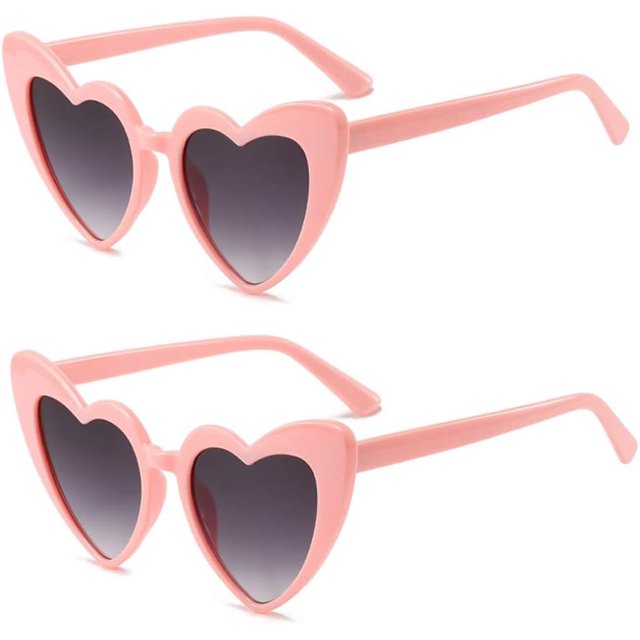Gafas de sol con forma de corazón para mujer, gafas retro estilo ojo de gato vintage