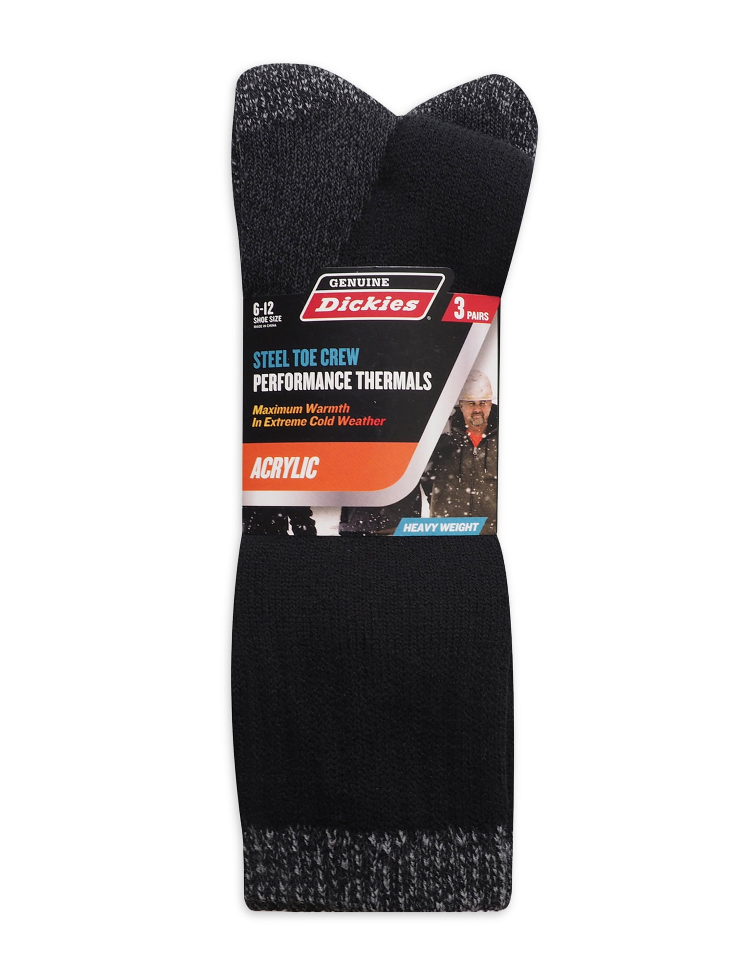 Dickies Genuine Heavyweight Acrylic Thermal Crew, Steel Toe