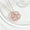 rosegold, variant on LEEYNEER New Love Flower Pendant Heart-shaped Clover Necklace Niche Design Copper Zircon Trendy Key Shape Heart-to-Heart Connection