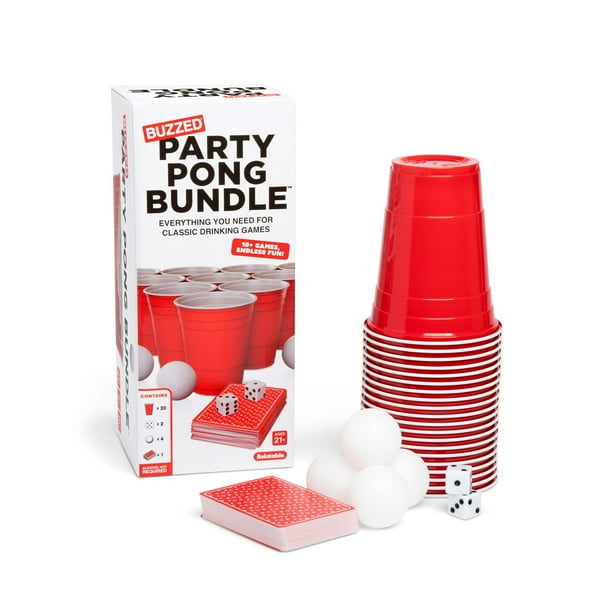 Set de juegos para beber ¿QUÉ MEMES? Kit de ping pong Buzzed Party