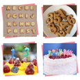 thumbnail image 3 of 2 moldes de silicona con letras y números, moldes antiadherentes para chocolate, dulces, decoraciones para tartas de cumpleaños, moldes para hornear para fiestas, 3 of 7
