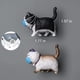 thumbnail image 3 of Paquete de 9 imanes de nevera con máscara de gato, lindo gato con imanes de máscara para nevera, decoración de cocina, decoración de nevera, adorno de gato para pizarra blanca, nevera, mapa, notas, calendario, foto, oficina Sailing Electrónica, 3 of 6