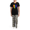 thumbnail image 4 of CafePress - Safe Space Middle Women's Dark Pajamas - Women's Short Sleeve Print T-Shirt and Pants Dark Cotton Pajama Set, 4 of 7