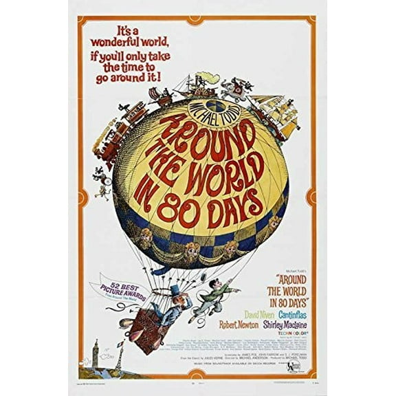 Around The World in 80 Days Poster Movie (1956) (Style C)