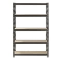 thumbnail image 4 of 13029412 5 Tier Heavy Duty Storage Shelf Garage Shelving Unit Bookcase 2 Colors Black 150x75x30black Includes Hardware, 4 of 5